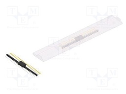 Connector: pin strips; pin header; male; PIN: 23; 2mm; SMT; 1x23