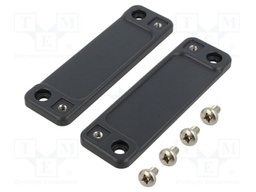 Wall mounting element; graphite; Series: BOCUBE ALU; 2pcs.