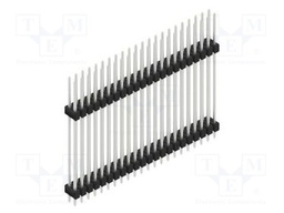 Connector: pin strips; pin header; male; PIN: 44; 2.54mm; THT; 2x22