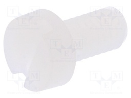 Screw; M4x8; 0.7; Head: cheese head; slotted; 1,3mm; polyamide