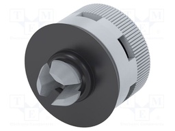 Pressure compensation device; -20÷100°C; Body: grey; Entrelec