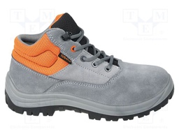 Boots; Size: 43; grey; chamois; slip,perforation,impact; Basic