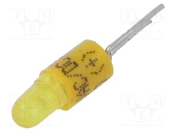 LED lamp; yellow; 28VDC; 28VAC; No.of diodes: 1; 19