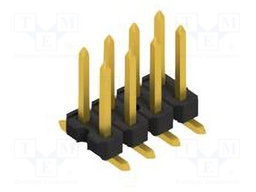 Connector: pin strips; pin header; male; PIN: 8; 2.54mm; SMT; 2x4