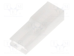 Terminals cover; female; for push-on 6.3mm connectors; ways: 1