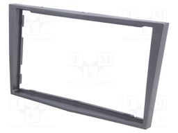 Radio mounting frame; Opel; 2 DIN; dark silver