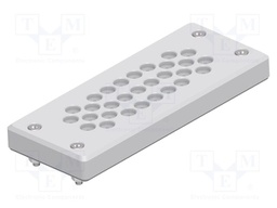 Multigate grommet; light grey; Holes no: 29; -40÷80°C; 4÷7mm; IP65