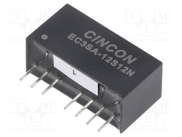 Converter: DC/DC; 3W; Uin: 9÷18V; Uout: 12VDC; Iout: 0÷250mA; SIP8