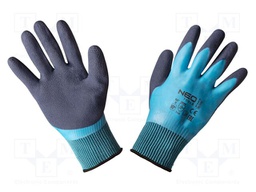Protective gloves; Size: 10; blue-black; polyester; Safety cat: 2