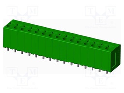 Connector: PCB terminal block; terminal; angled; Plating: tinned