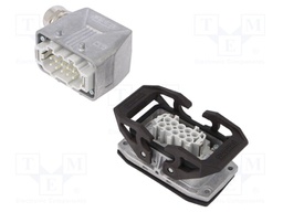 Connector: HDC; Type: with cable gland; Pitch: 57x27mm; 500V; 16A