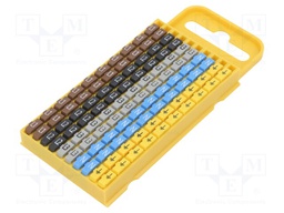 Markers for cables and wires; 4.3÷5.3mm; polyamide; push-in