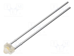 LED; white warm; 1.8mm; 1120mcd; 30°; Front: convex; 2.7VDC; round
