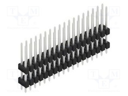 Connector: pin strips; pin header; male; PIN: 36; 2.54mm; THT; 2x18