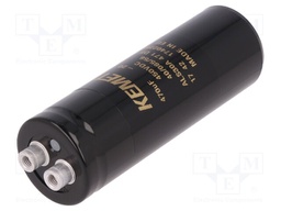 Capacitor: electrolytic; 470uF; 450VDC; Leads: screw; ESR: 235mΩ