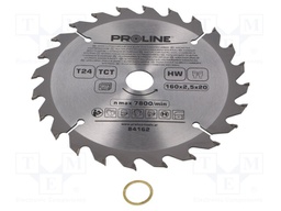 Circular saw; Ø: 160mm; Application: for wood; Features: hardened