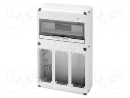 Enclosure: for modular components; IP65; wall mount; grey