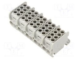 Splice terminal: distribution block; for DIN rail mounting