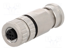 Plug; M12; PIN: 4; female; A code-DeviceNet / CANopen; for cable
