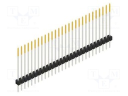 Connector: pin strips; pin header; male; PIN: 28; 2.54mm; THT; 1x28
