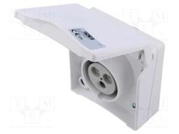 Connector: AC supply 3-phase; socket; female; 16A; 415VAC; IP44