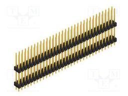 Connector: pin strips; pin header; male; PIN: 64; 2.54mm; THT; 2x32