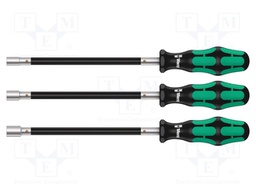 Kit: screwdrivers; with flexible shaft; hex socket; 3pcs.