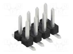 Connector: pin strips; pin header; male; PIN: 8; 2.54mm; SMT; 2x4