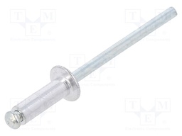 Rivet; aluminium; Rivet diam: 4mm; L.rivet: 10mm; 500pcs.