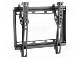 Holder; for wall mounting; 35kg; 23÷42"; black