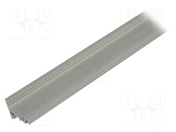 Profiles for LED modules; angular; natural; L: 2m; aluminium