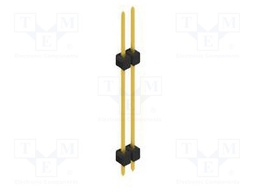 Connector: pin strips; pin header; male; PIN: 2; 2.54mm; THT; 1x2