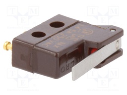 Microswitch SNAP ACTION; with lever; SPDT; 5A/250VAC; OFF-(ON)