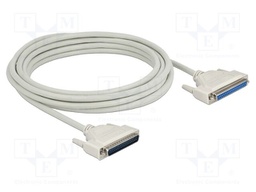 Cable; D-Sub 37pin socket,D-Sub 37pin plug; Len: 5m; beige