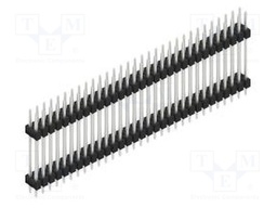 Connector: pin strips; pin header; male; PIN: 62; 2.54mm; THT; 2x31