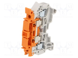 Splice terminal: rail; SNK; 0.2÷4mm2; ways: 1; terminals: 2; TS35