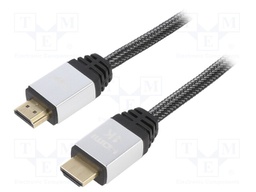 Cable; HDMI 2.0; HDMI plug,both sides; 1.5m; black