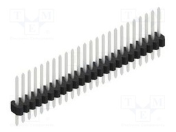 Connector: pin strips; pin header; male; PIN: 24; 1.27mm; THT; 1x24