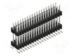 Connector: pin strips; pin header; male; PIN: 38; 1.27mm; SMT; 2x19