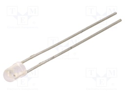 LED; 3mm; bipolar; orange/yellow-green; 23÷140mcd; 110°