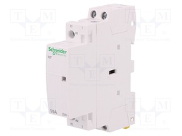 Contactor: 2-pole installation; NC + NO; 230÷240VAC; 16A; DIN; ICT