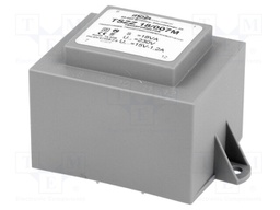 Transformer: encapsulated; 18VA; 230VAC; 15V; 1.2A; Mounting: PCB