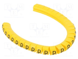 Markers for cables and wires; Label symbol: P; 2.5÷5mm; PVC; PA