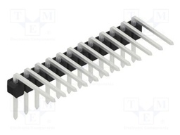 Connector: pin strips; pin header; male; PIN: 12; 2.54mm; THT; 1x12