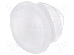Fiber for LED; round; Ø5mm; Front: convex