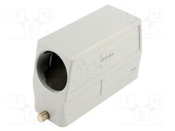 Enclosure: for HDC connectors; Han B; size 24B; for cable; angled
