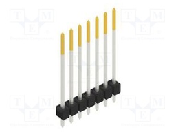 Connector: pin strips; pin header; male; PIN: 7; 2.54mm; THT; 1x7
