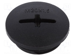 Stopper; M20; IP68; Mat: polyamide; black; Man.series: SKINDICHT®