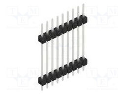 Connector: pin strips; pin header; male; PIN: 9; 2.54mm; THT; 1x9