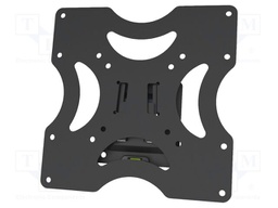 Holder; for wall mounting; 37kg; 37"; black; Dim: 220x220x18mm